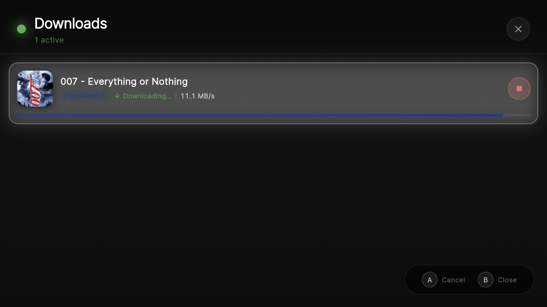 Download queue